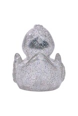 Classic Glitter Rubber Duck with Silver Beak
