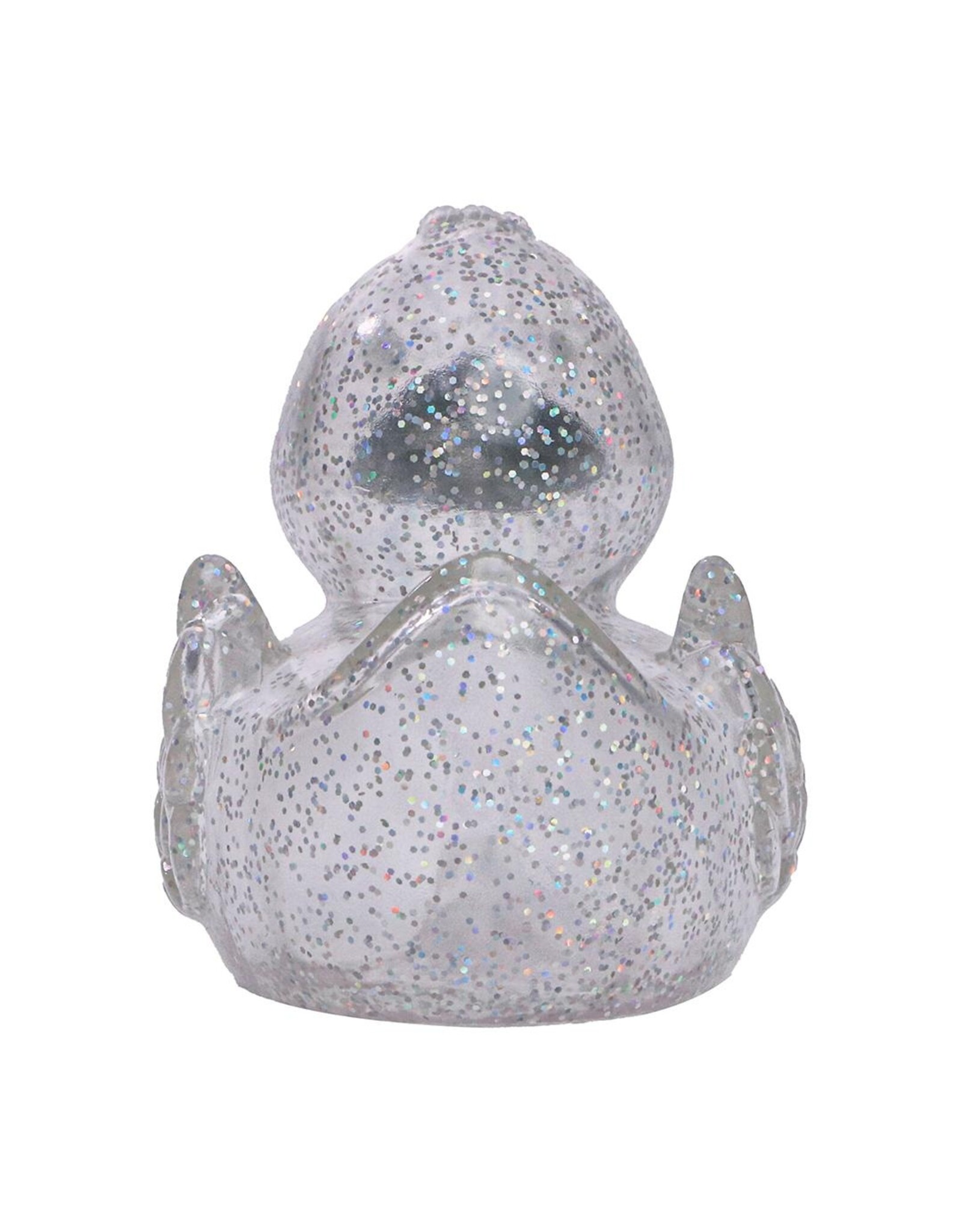 Classic Glitter Rubber Duck with Silver Beak