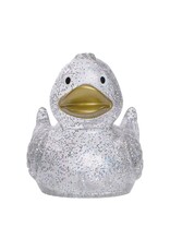 Classic Glitter Rubber Duck with Gold Beak