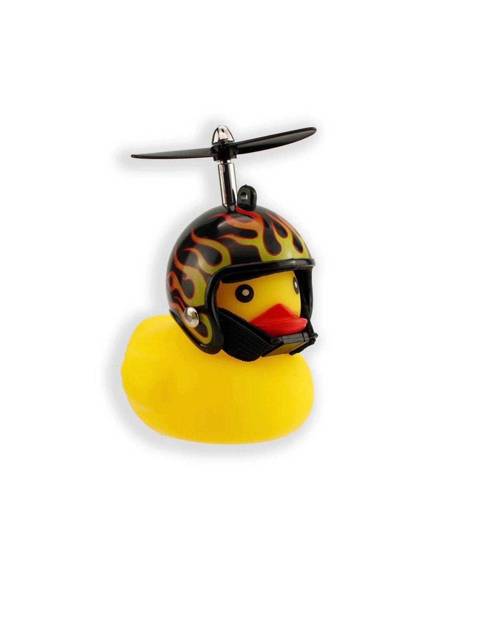 Winkee Bike Duck with Flames Helmet