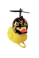 Winkee Bike Duck with Flames Helmet