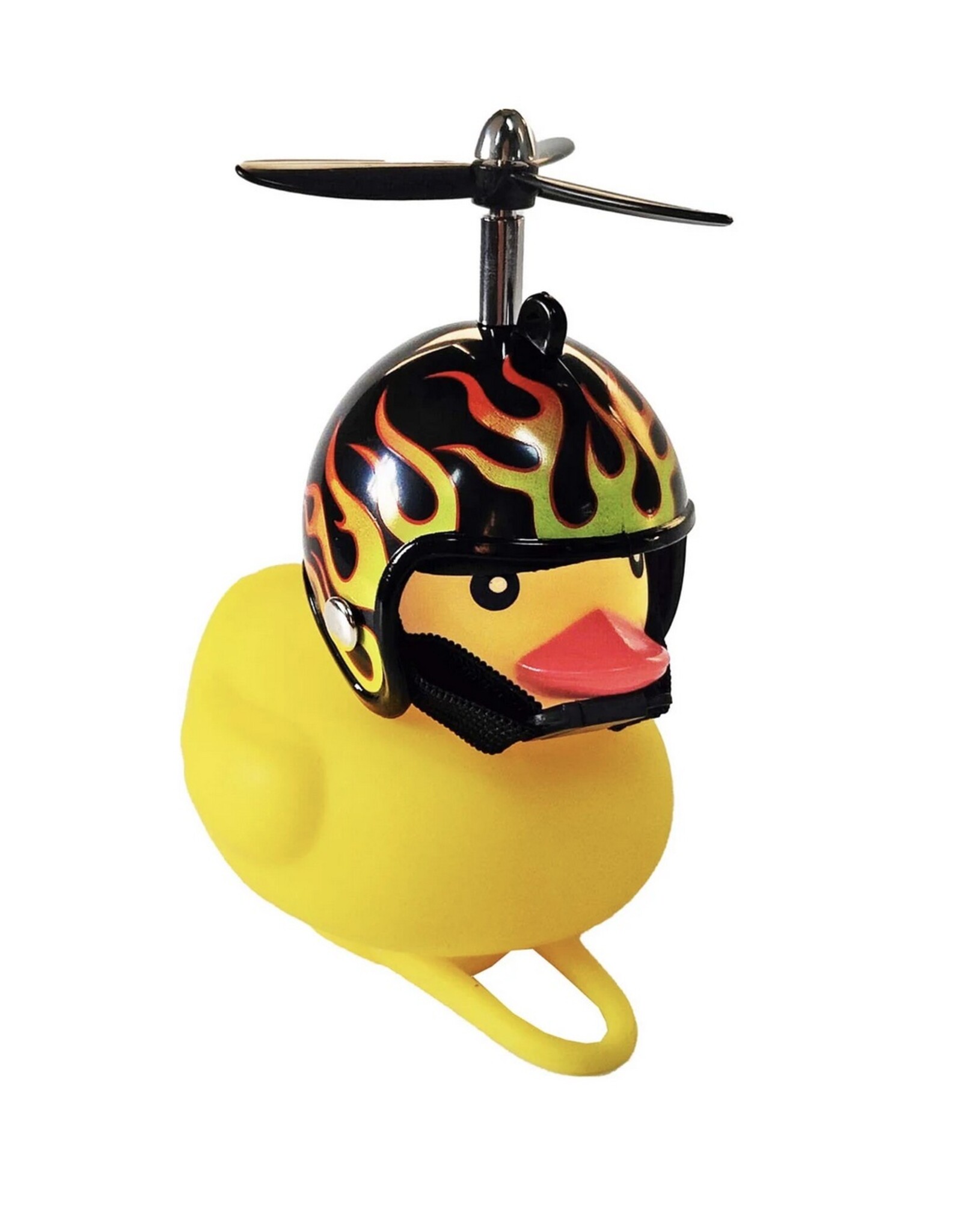 Winkee Bike Duck with Flames Helmet