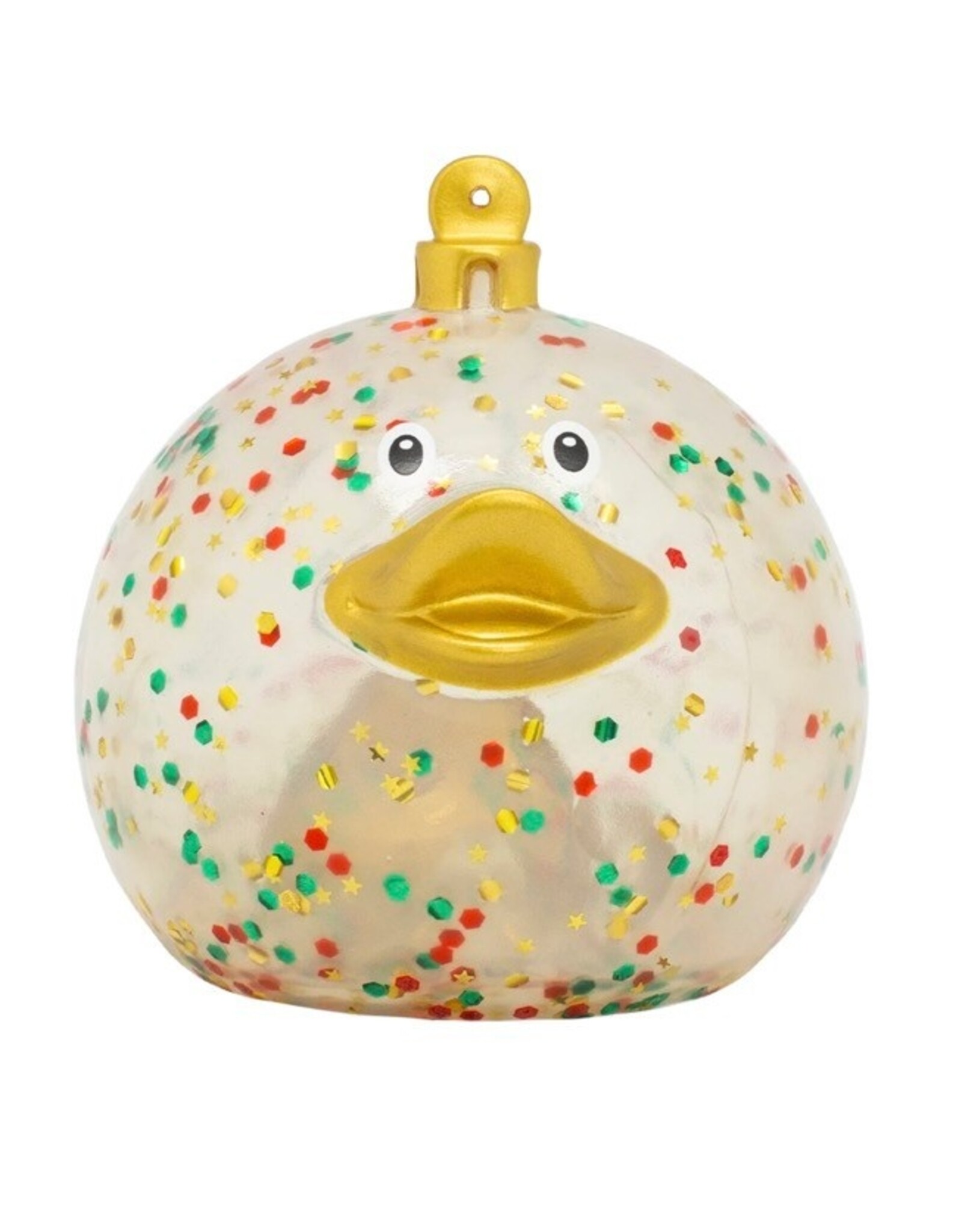 Lilalu Canard Boule de Noël Pailleté