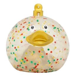 Lilalu Glitter Christmas Ball Duck Ornament