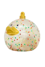 Lilalu Canard Boule de Noël Pailleté