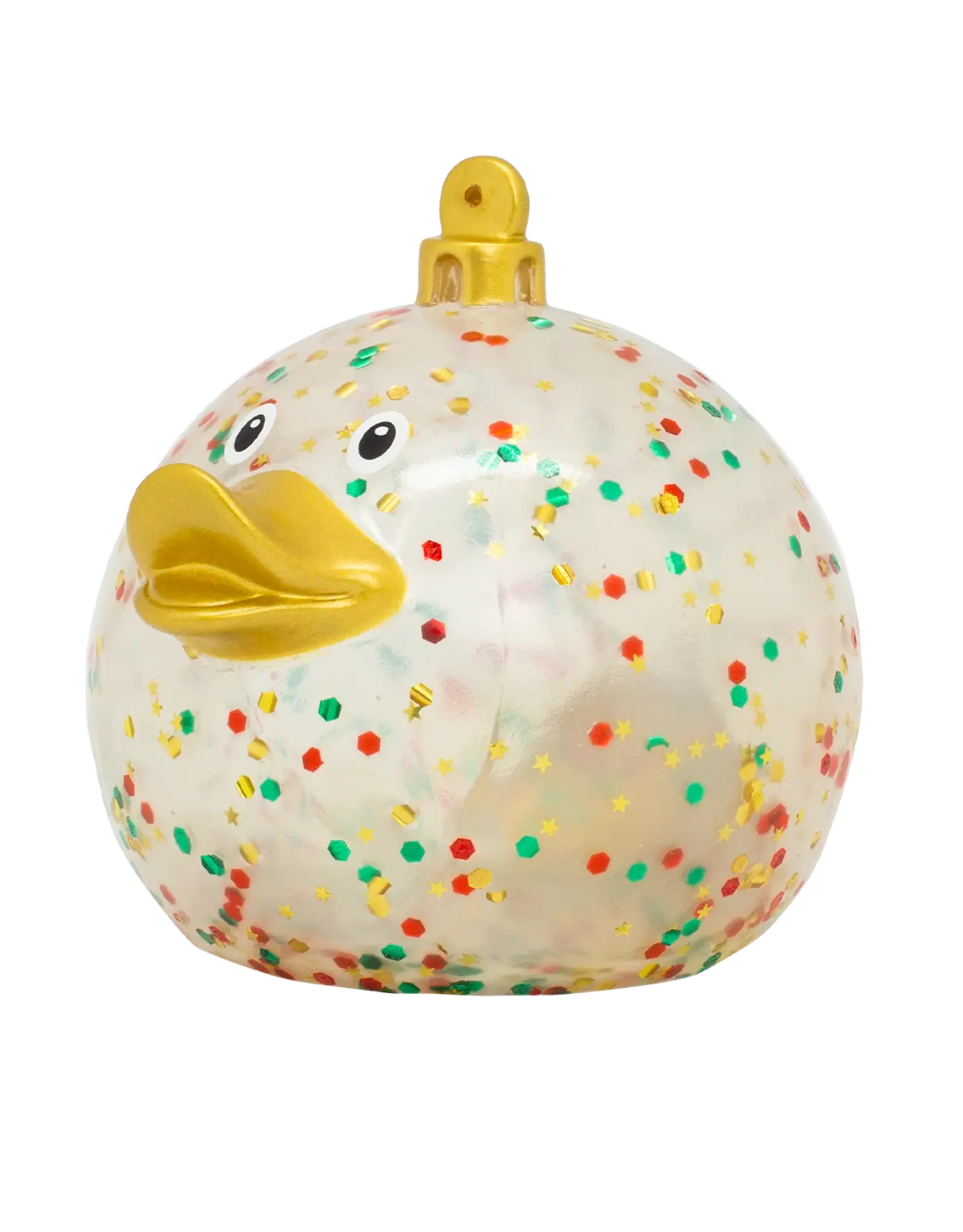 Lilalu Canard Boule de Noël Pailleté
