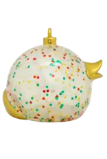 Lilalu Canard Boule de Noël Pailleté
