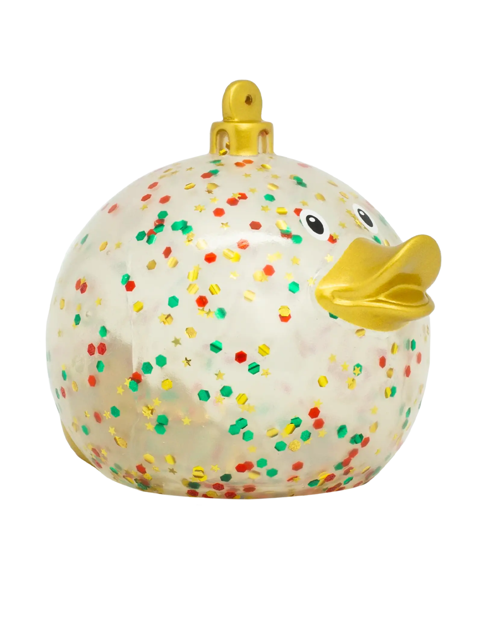 Lilalu Canard Boule de Noël Pailleté
