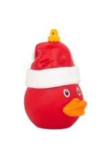 Lilalu Christmas Duck Ornament with Santa Hat