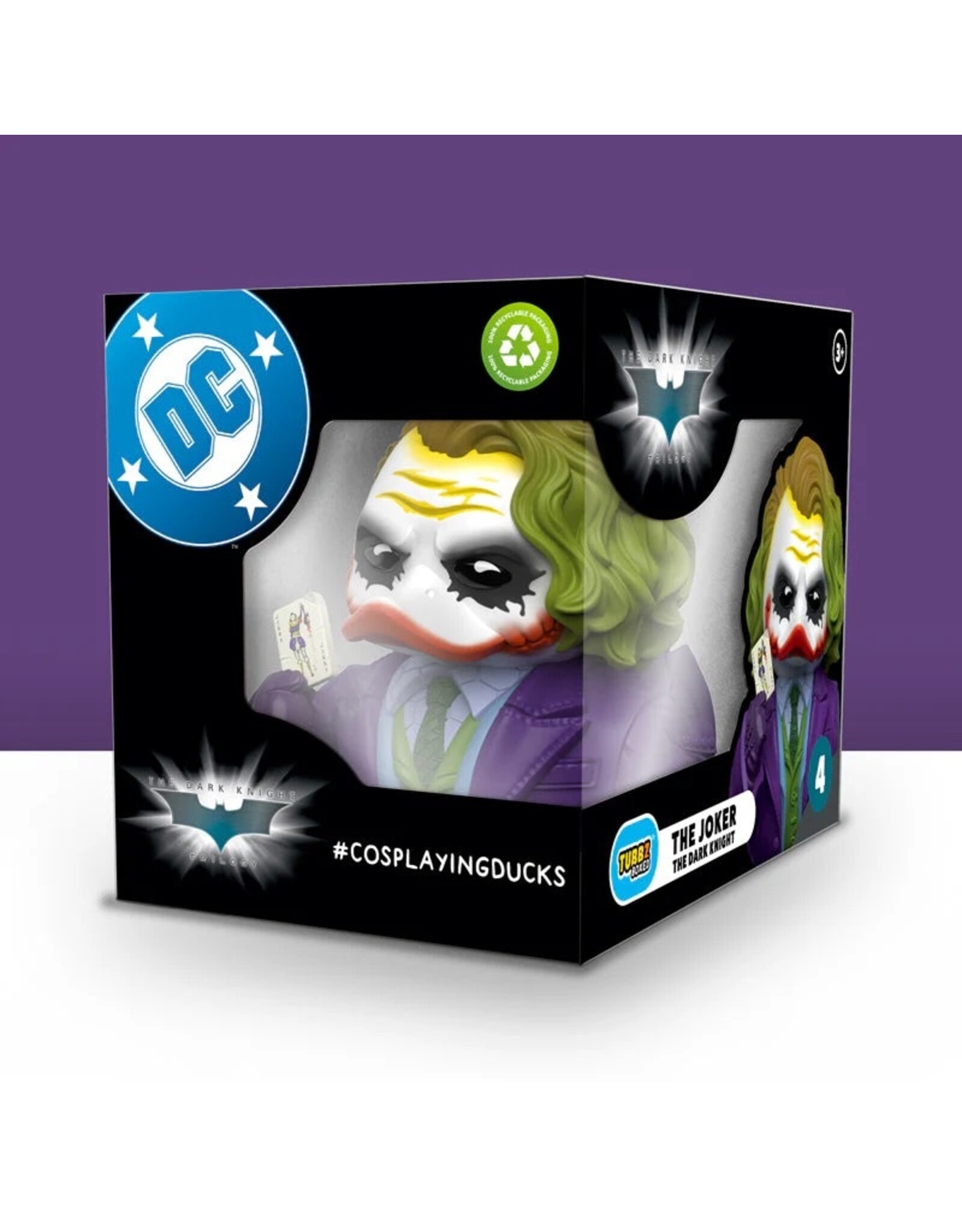 Tubbz DC Comics Dark Knight Joker Rubber Duck - Boxed Edition