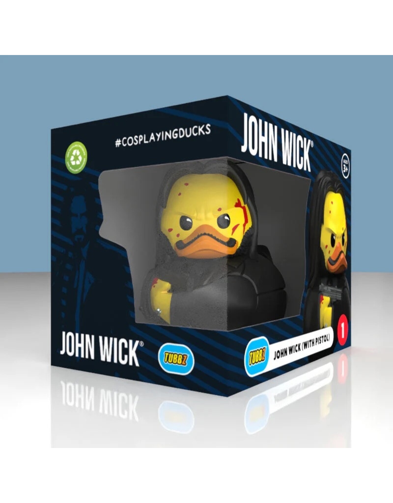 Tubbz John Wick Duck with Pistol Rubber Duck - Boxed Edition