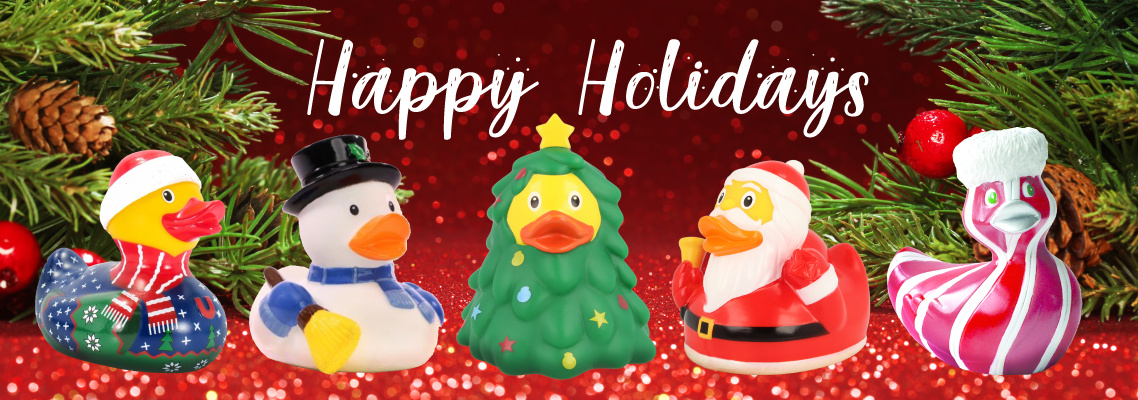 Shop our Christmas Rubber Duckies!