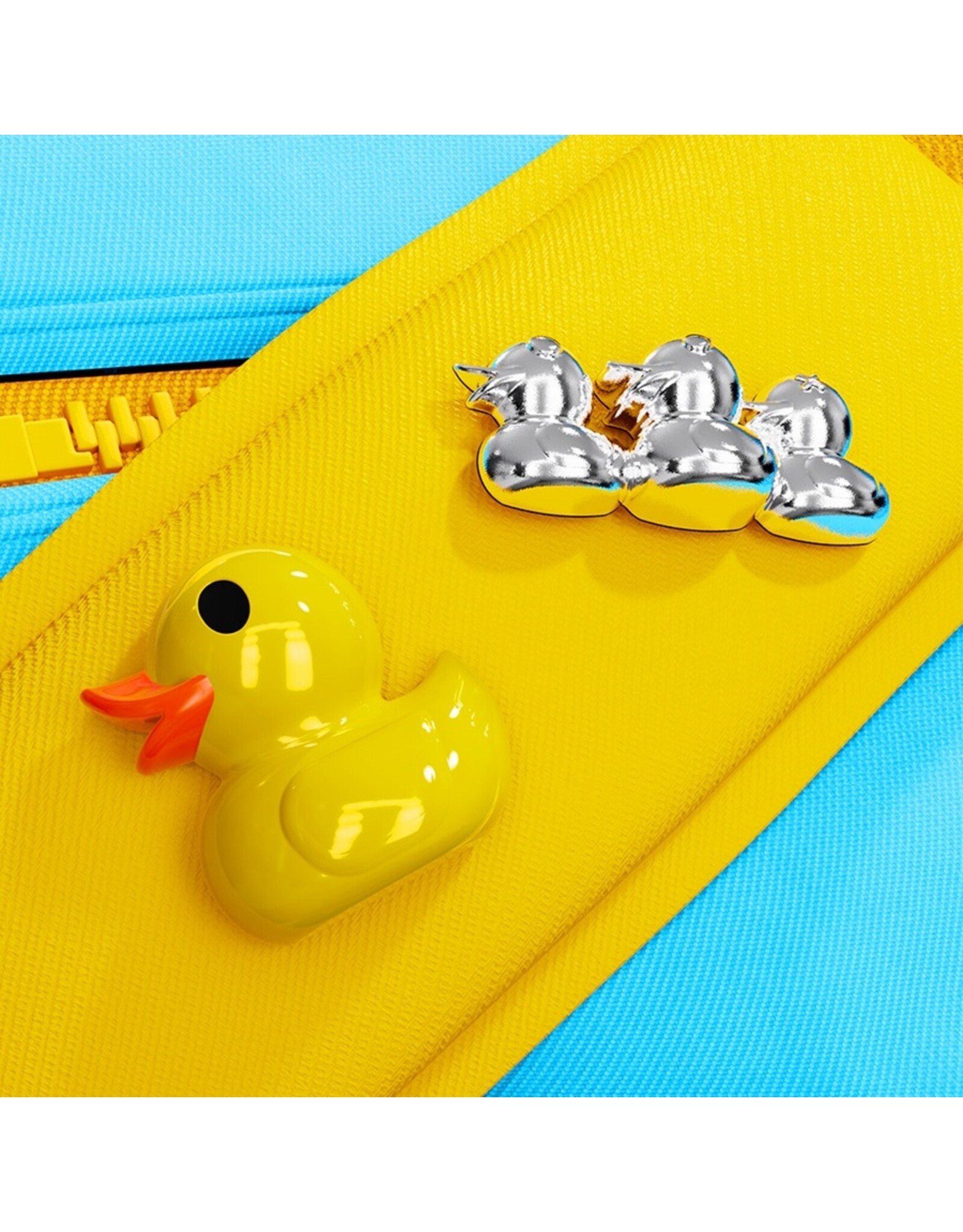 Metalmorphose Broche Canard 3D en Métal