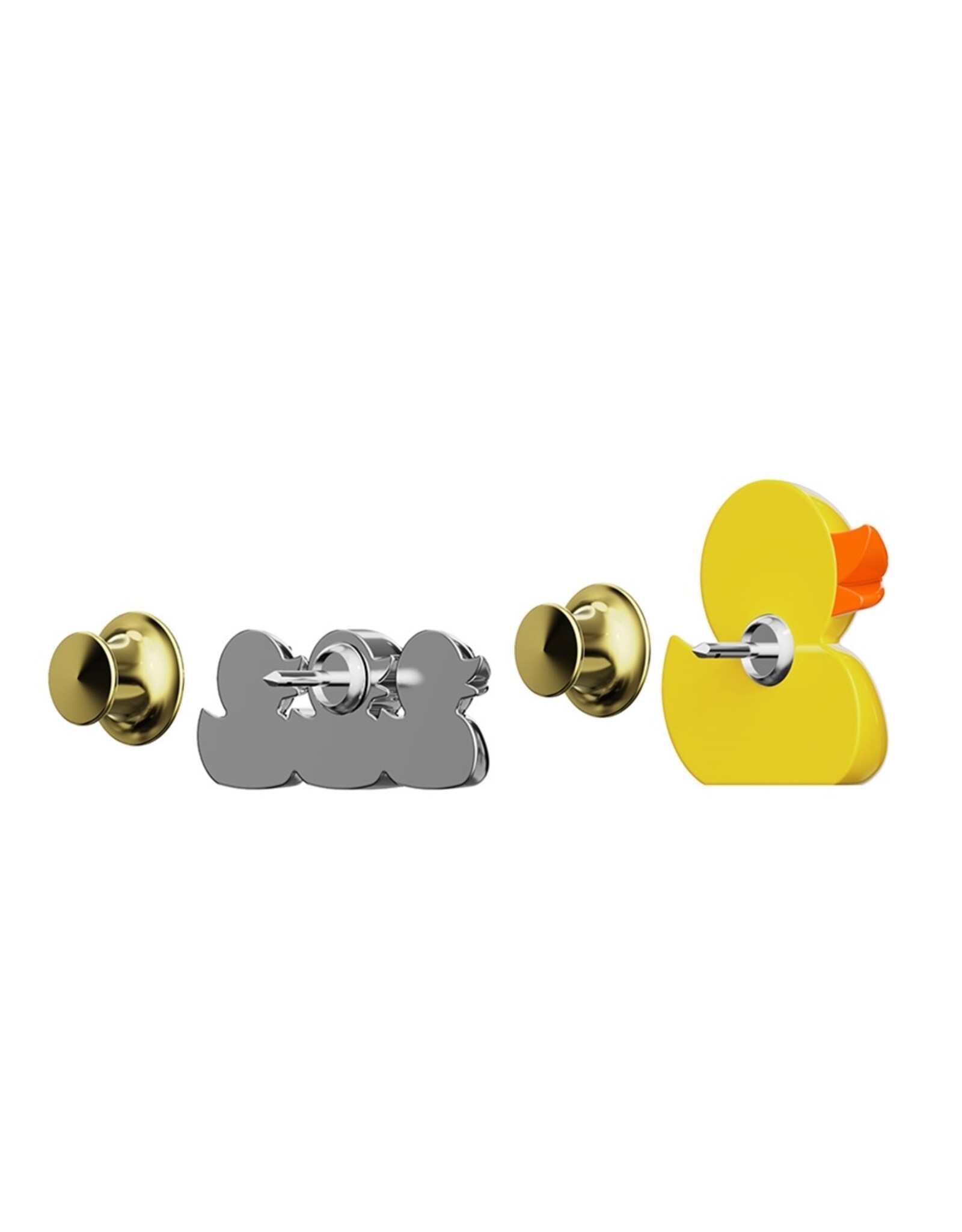 Metalmorphose Rubber Duck 3D Metal Pin Set