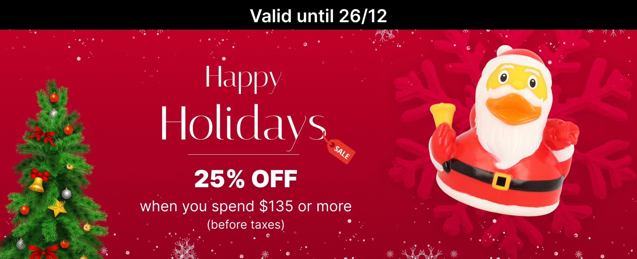 Shop our Christmas Rubber Duckies!