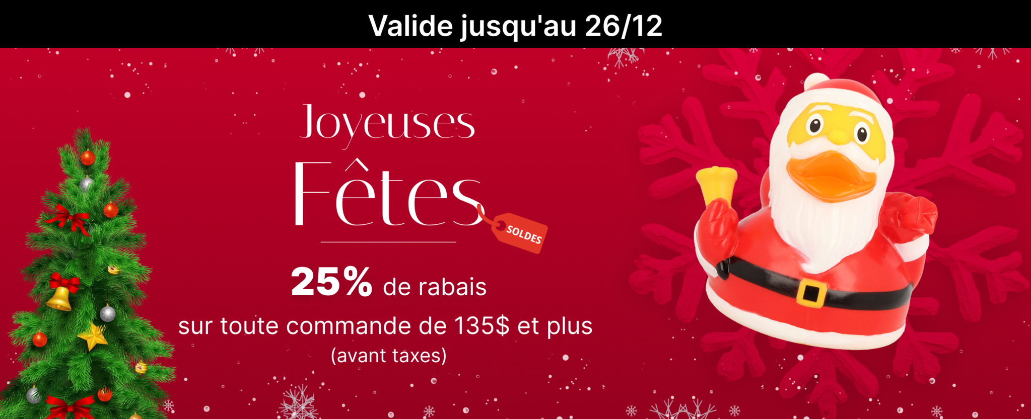 Magasinez nos canards de noël!