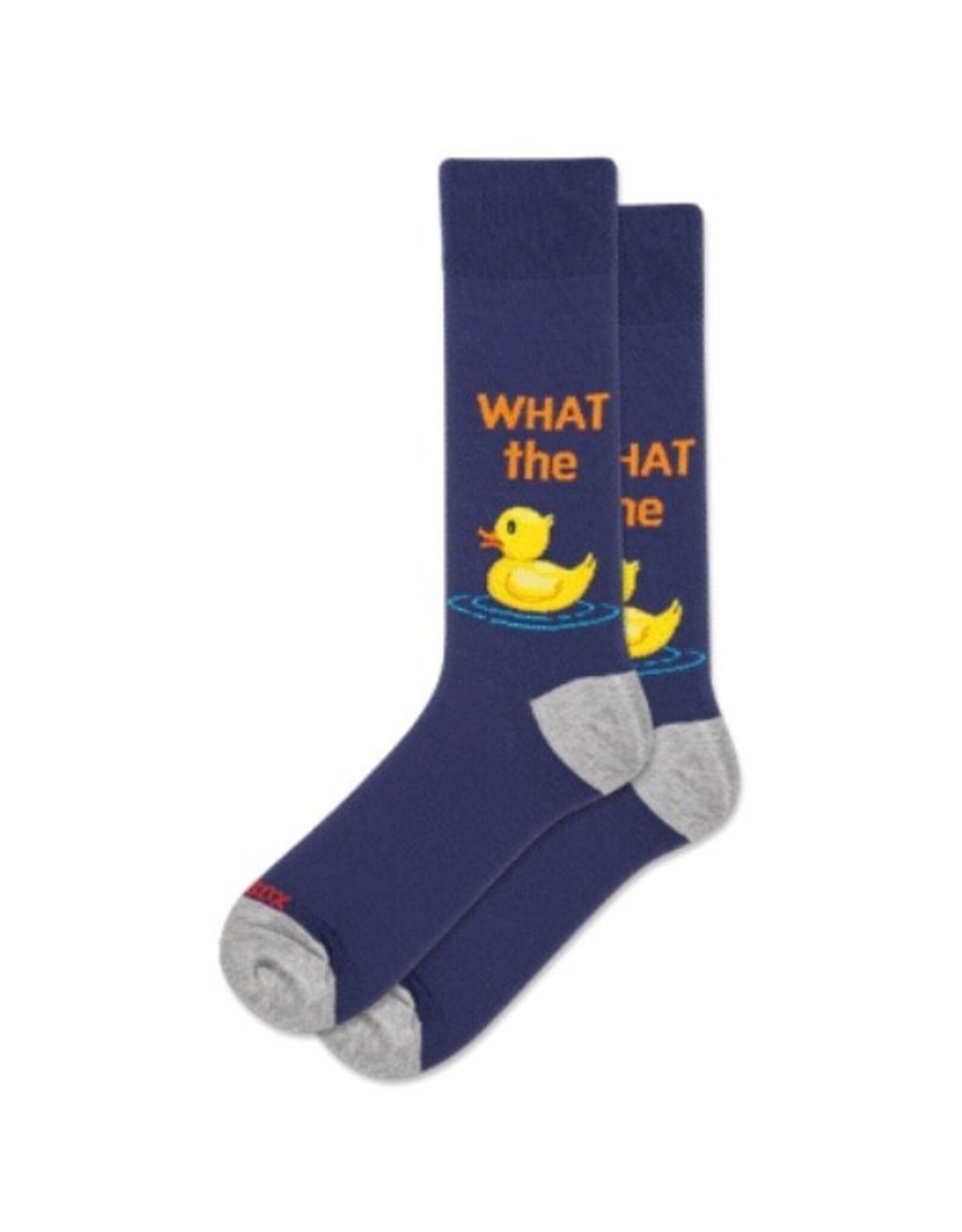 Men's Socks, Navy Blue, Yellow Duck