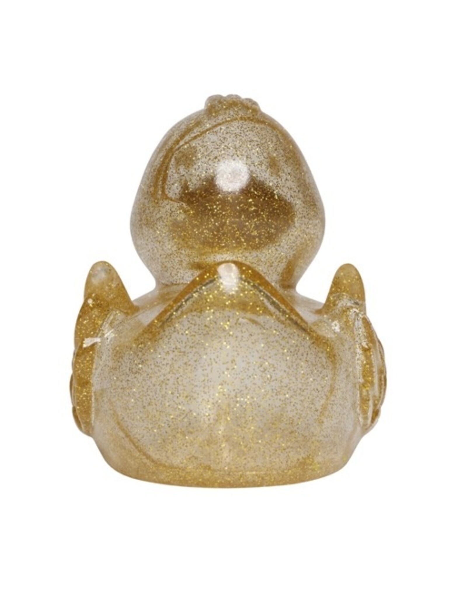 Classic Glitter Rubber Duck with Gold Beak
