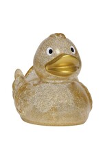 Classic Glitter Rubber Duck with Gold Beak