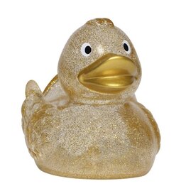 Classic Glitter Rubber Duck with Gold Beak