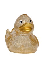 Classic Glitter Rubber Duck with Gold Beak