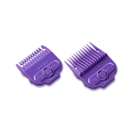 Andis Andis Single Magnetic Comb Set Purple Guides #1/2 & #1-1/2 ML