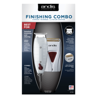 Andis Andis Finishing Combo T-Outliner Corded Trimmer & Profoil Shaver GTO, TS-1