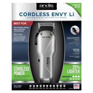Andis Andis Envy Li Adjustable Blade Cordless Clipper & Guides LCL (DISCONTINUED)