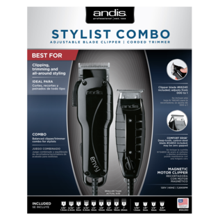 Andis Andis Stylist Combo Adjustable Blade Corded Clipper & Corded Trimmer US-1, GTO
