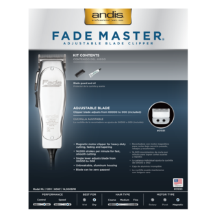 Andis Andis Fade Master Adjustable Blade Corded Clipper ML