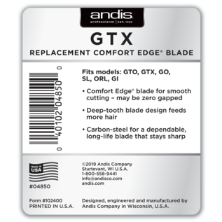 Andis Andis GTX Deep Tooth Comfort Edge Trimmer T-Blade 04850