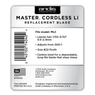 Andis Andis Master Cordless Li Blade MLC 74040