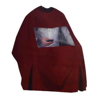 Shave Factory Shave Factory Cutting Styling Cape with Window Snap Closure 59"x51"