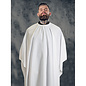 Barber Strong Barber Strong Cape NanoShield Polyester Hook Closure White | Black Pinstripe 54"x64"