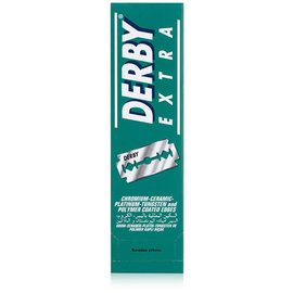 Derby Derby Extra Double Edge Barber Razor Blades Platinum 100pcs   DE-D114