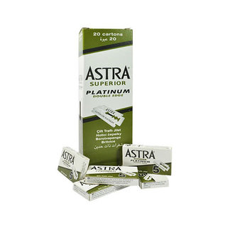 Astra Astra Double Edge Barber Razor Blades Superior Platinum 100pcs