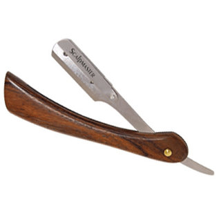 ScalpMaster ScalpMaster Wood Handle Shaving Straight Razor Blade Included