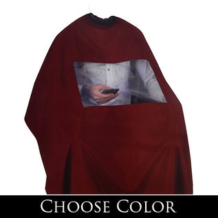 Shave Factory Shave Factory Cutting Styling Cape with Window Snap Closure 59"x51"