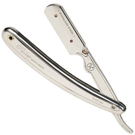 Parker Parker Shaving Straight Razor Butterfly Swing Lock Silver SR1