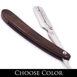 Parker Parker Shaving Straight Razor Butterfly Swing Lock Real Wood