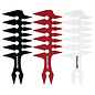 BabylissPRO BabylissPRO Barberology Wide Tooth Combs Black/Red/White 4pcs/ea Display [CS]
