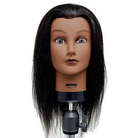 Celebrity 19 Cosmetology Mannequin Head 100% Human Hair, Brown - Bridgette