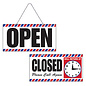 ScalpMaster ScalpMaster Open/Closed Hanging Sign w/ Clock 6"L x 11-1/2"W