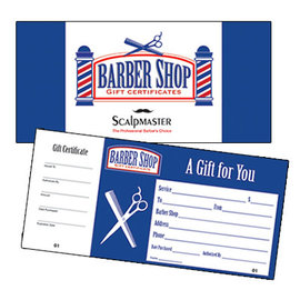 ScalpMaster *DISCONTINUED* ScalpMaster Barber Gift Certificates 50pcs