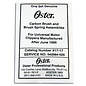 Oster Oster Replacement Carbon Brush & Brush Spring Assemblies