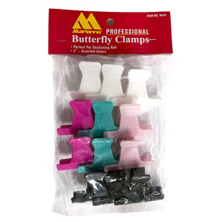 Marianna Marianna 2" Butterfly Clamps Clips 12pcs - 10413