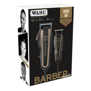 Wahl Wahl 5 Star Series Barber Combo Adjustable Blade Corded Clipper & Trimmer Duo & Guides 8180