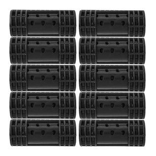 Jacquelyn Jacquelyn Collection Snap on Smooth Magnetic Rollers 10pcs 7/8" Black