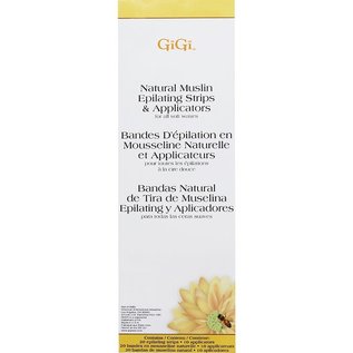 GiGi GiGi Natural Muslin Epilating Strips for All Soft Waxes