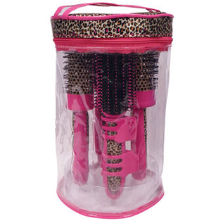 ScalpMaster ScalpMaster Pink Leopard Brush Kit